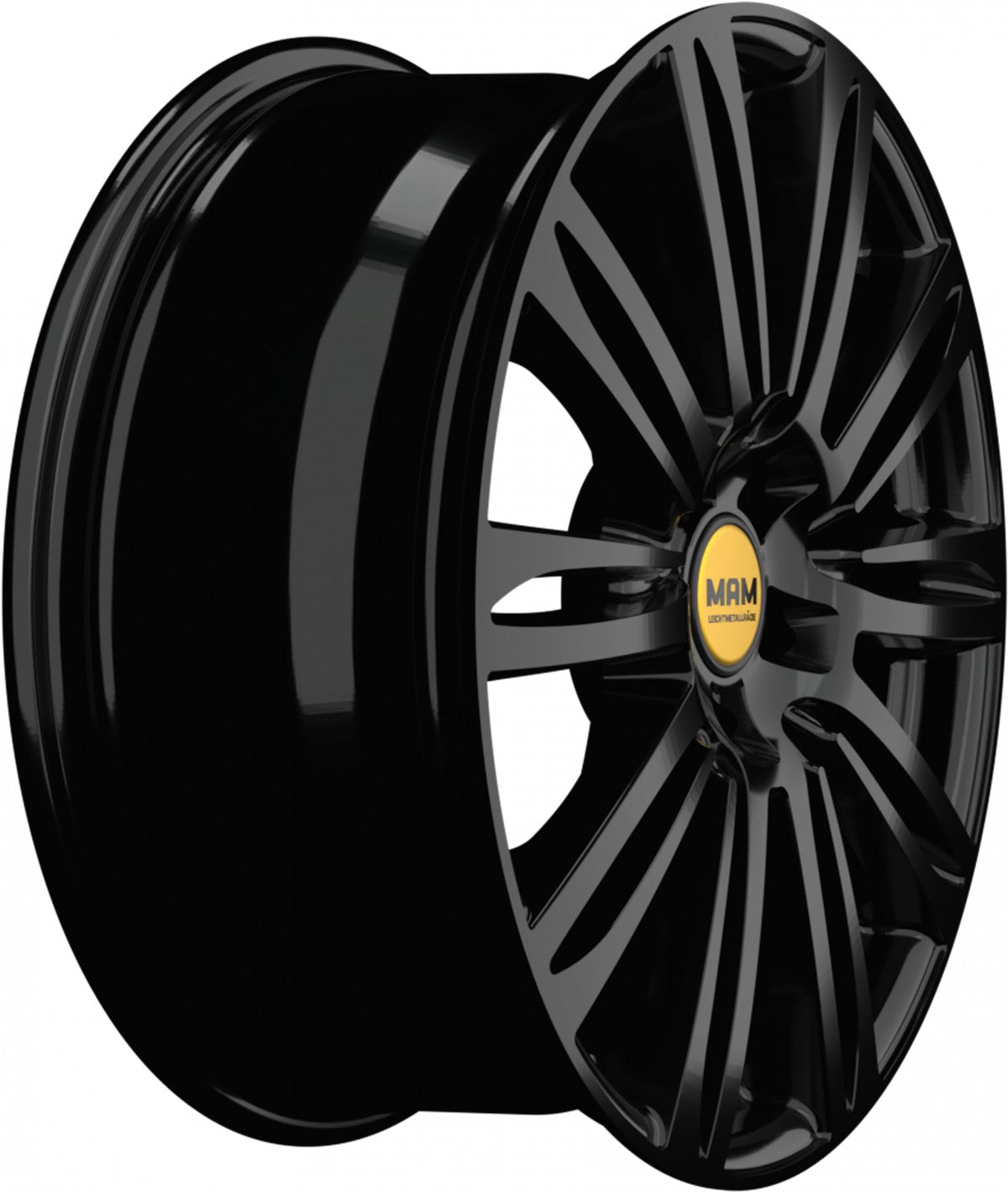 MAM A4 black painted Alufelge 8x19 Zoll ET45 LK 5x112 ML66.5 – Bild 4