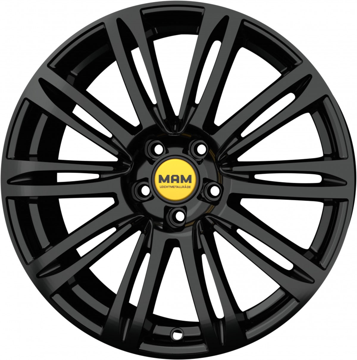MAM A4 black painted Alufelge 8x19 Zoll ET45 LK 5x112 ML66.5 – Bild 5