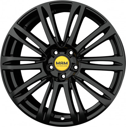 MAM A4 black painted Alufelge 8x19 Zoll ET45 LK 5x112 ML66.5 – Bild 5