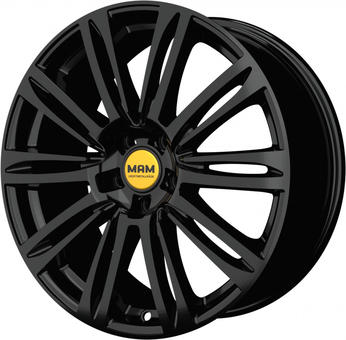 MAM A4 black painted Alufelge 8x19 Zoll ET45 LK 5x112 ML66.5 – Bild 6