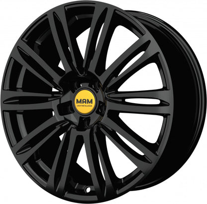MAM A4 black painted Alufelge 8x19 Zoll ET45 LK 5x112 ML66.5 – Bild 6