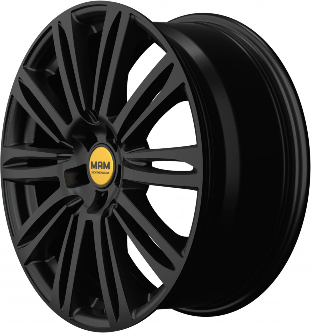 MAM A4 black painted Alufelge 8x19 Zoll ET45 LK 5x112 ML66.5 – Bild 7