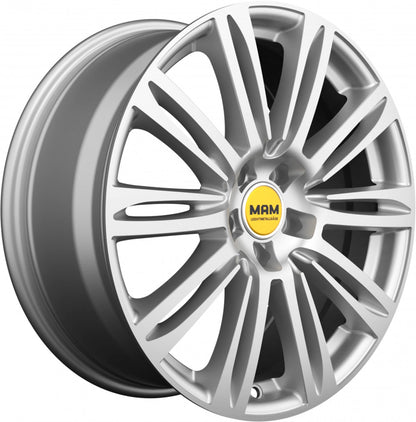 MAM A4 silver painted Alufelge 8x19 Zoll ET45 LK 5x112 ML66.5 – Bild 3