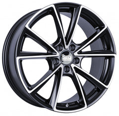 MAM A5 matt black front polish Alufelge 8x18 Zoll ET45 LK 5x112 ML66.6