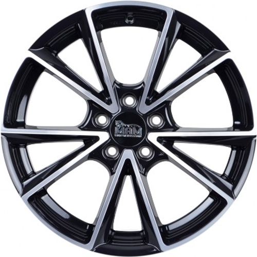 MAM A5 matt black front polish Alufelge 8x19 Zoll ET30 LK 5x112 ML66.6 – Bild 2