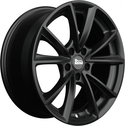 MAM A5 matt black painted Alufelge 8x18 Zoll ET45 LK 5x112 ML66.6 – Bild 3