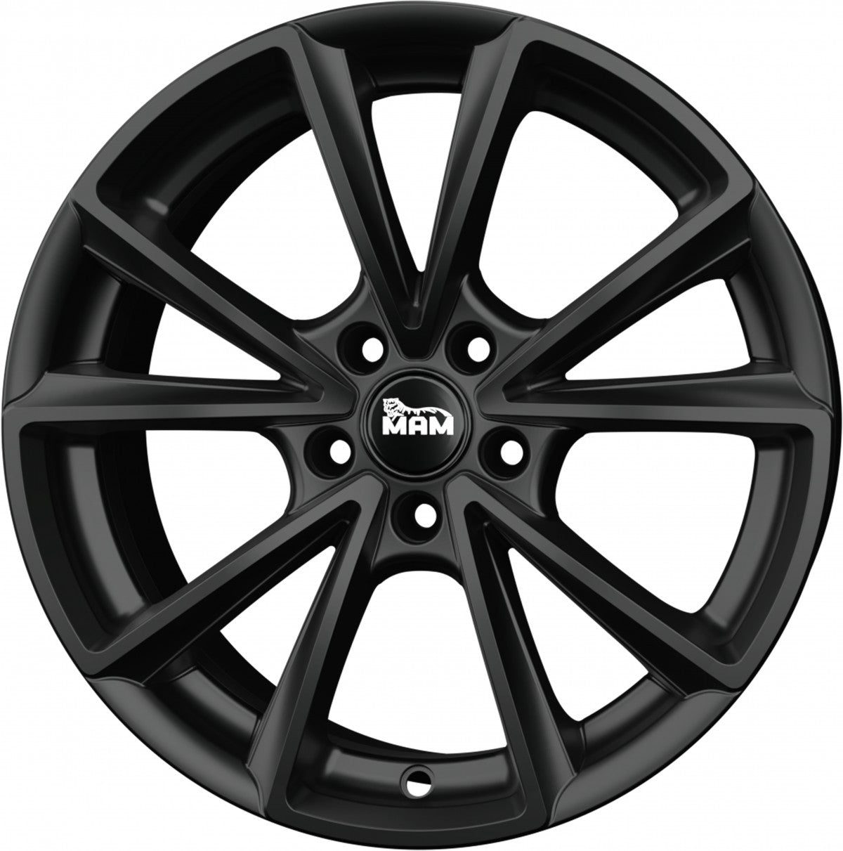 MAM A5 matt black painted Alufelge 8x18 Zoll ET45 LK 5x112 ML66.6 – Bild 5