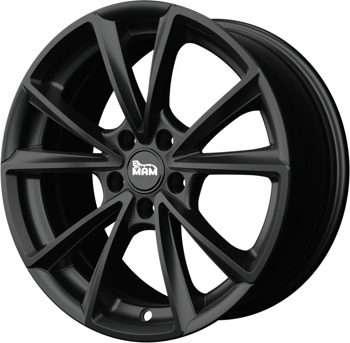 MAM A5 matt black painted Alufelge 8x18 Zoll ET45 LK 5x112 ML66.6 – Bild 6