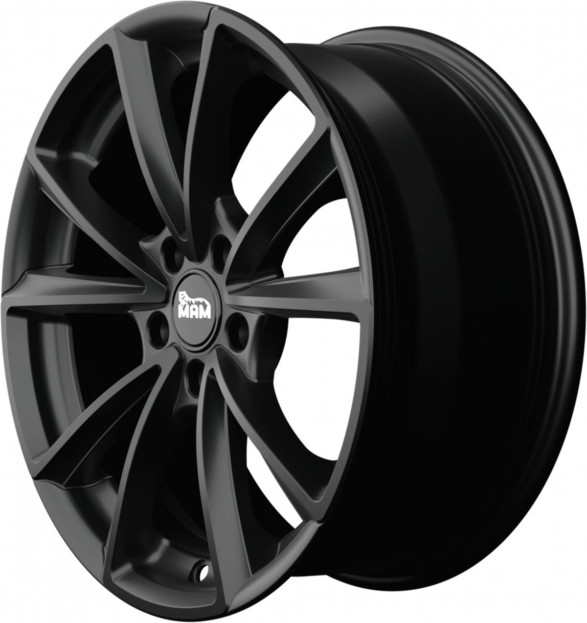 MAM A5 matt black painted Alufelge 8x18 Zoll ET45 LK 5x112 ML66.6 – Bild 7