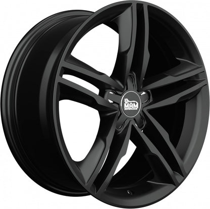 MAM A1 black painted Alufelge 8x18 Zoll ET44 LK 5x112 ML66.5 – Bild 3