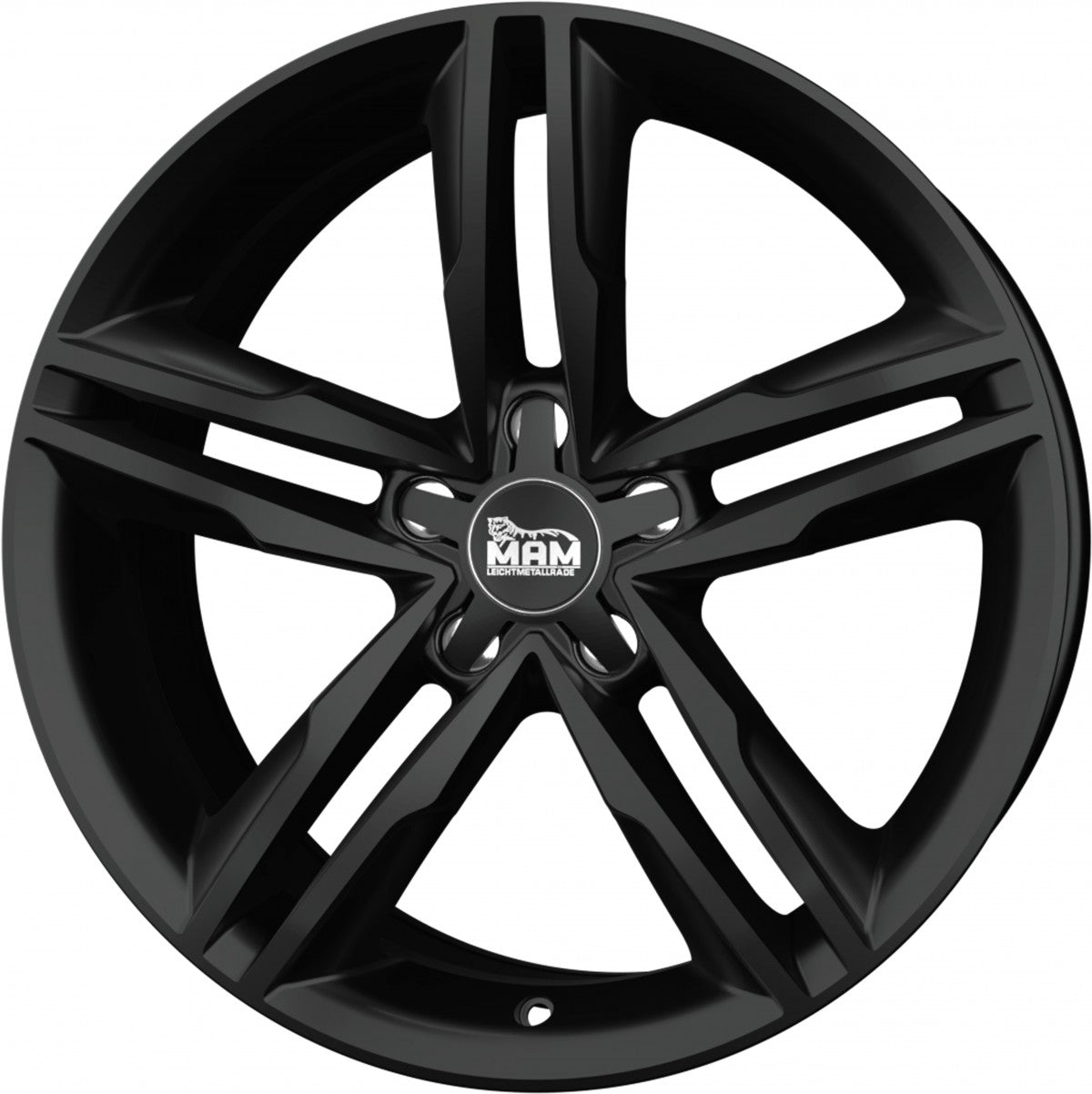 MAM A1 black painted Alufelge 8x18 Zoll ET44 LK 5x112 ML66.5 – Bild 5