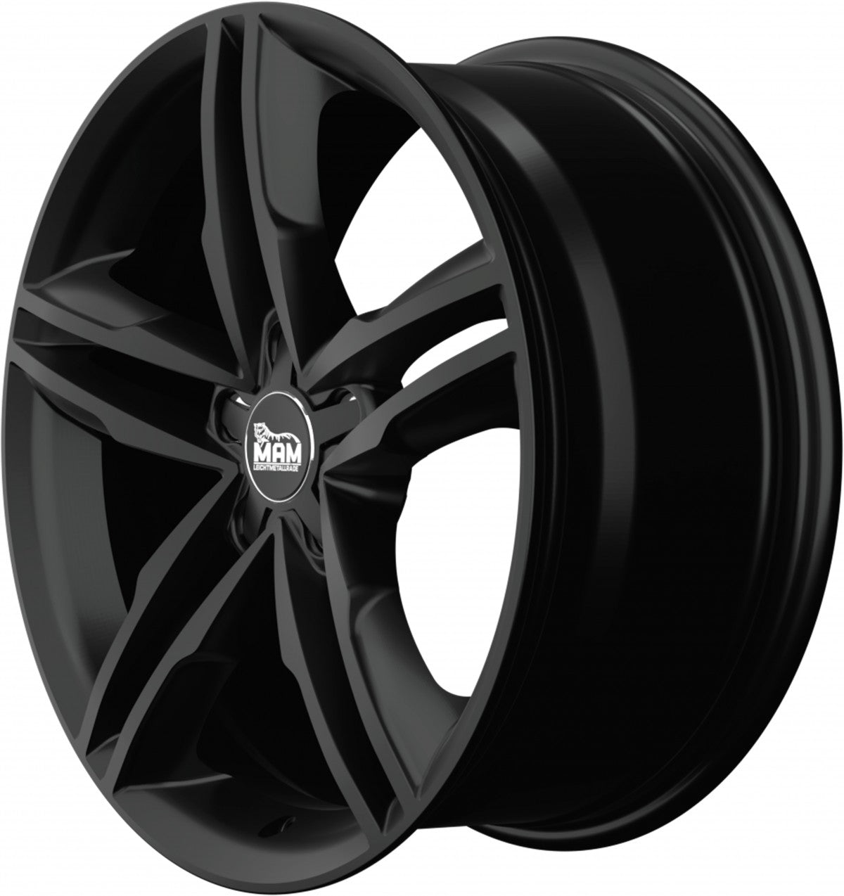 MAM A1 black painted Alufelge 8x18 Zoll ET44 LK 5x112 ML66.5 – Bild 7