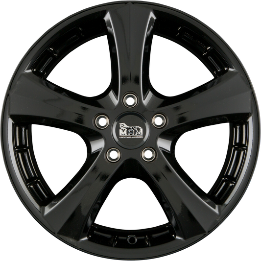 MAM W1N Black Painted (BP) Alufelge 8x18 Zoll ET20 LK 5x120 ML72.6