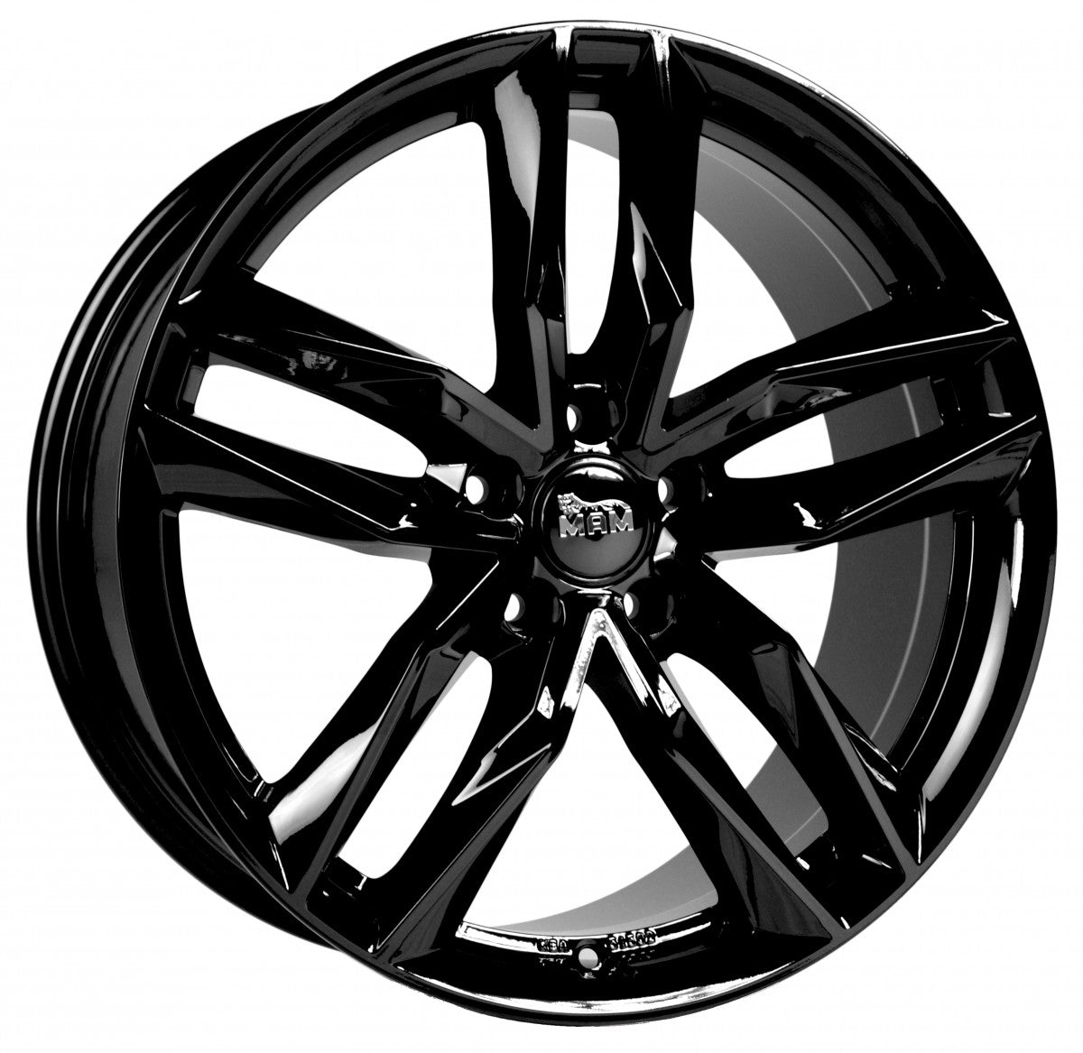 MAM RS3 black painted Alufelge 8x18 Zoll ET30 LK 5x112 ML66.6