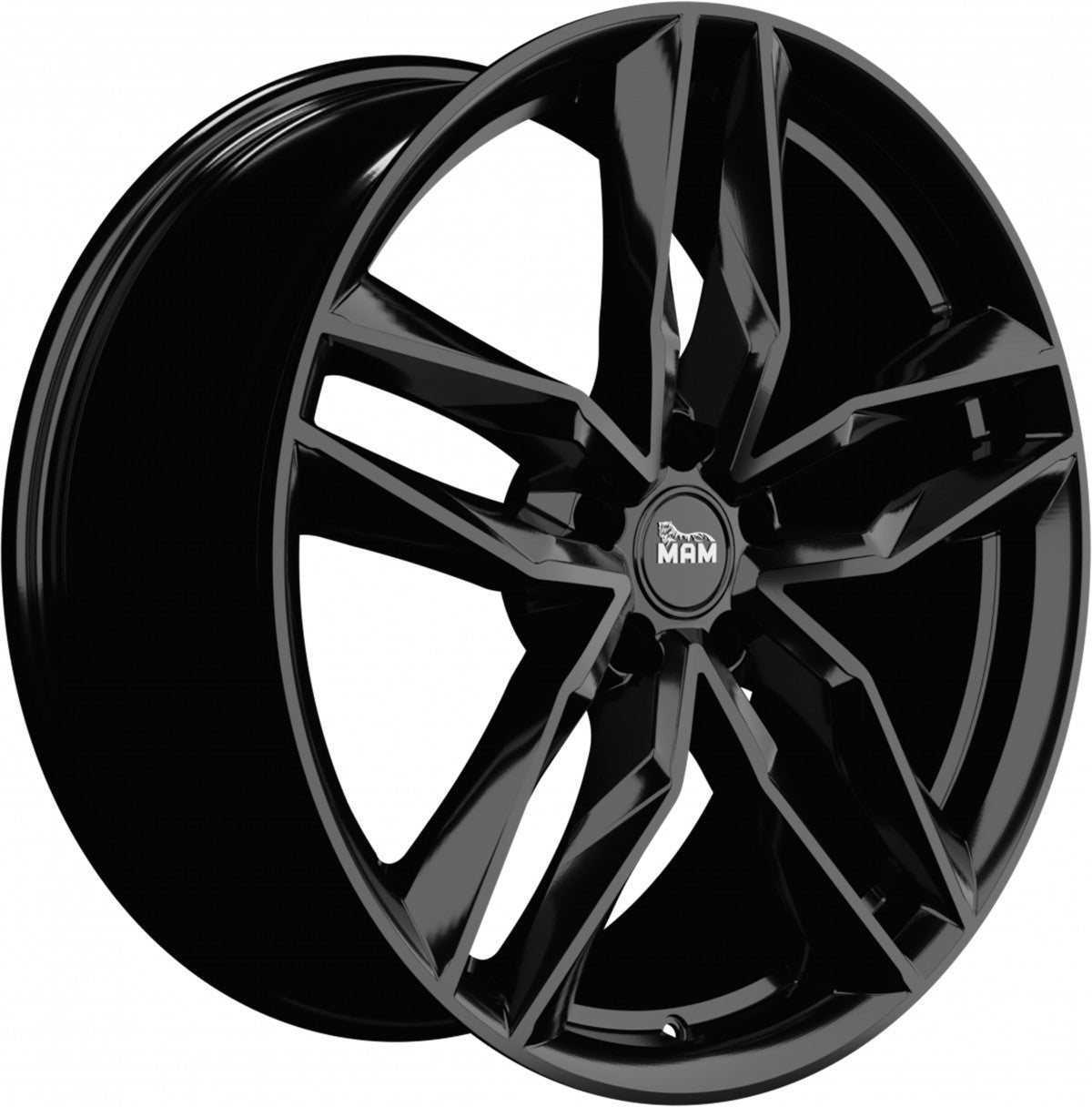 MAM RS3 black painted Alufelge 8x18 Zoll ET30 LK 5x112 ML66.6 – Bild 3