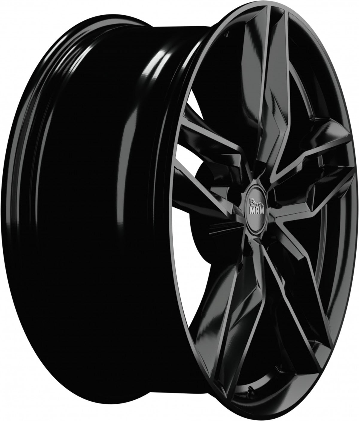 MAM RS3 black painted Alufelge 8x18 Zoll ET30 LK 5x112 ML66.6 – Bild 4