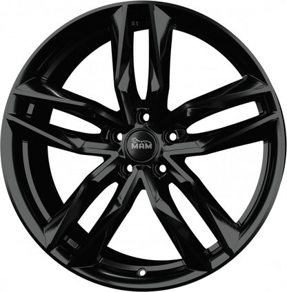 MAM RS3 black painted Alufelge 8x18 Zoll ET30 LK 5x112 ML66.6 – Bild 5