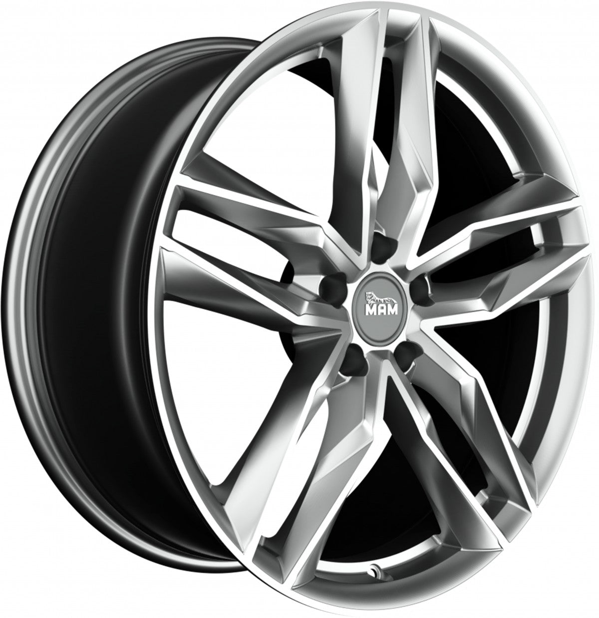 MAM RS3 palladium painted Alufelge 8x18 Zoll ET30 LK 5x112 ML66.6 – Bild 3