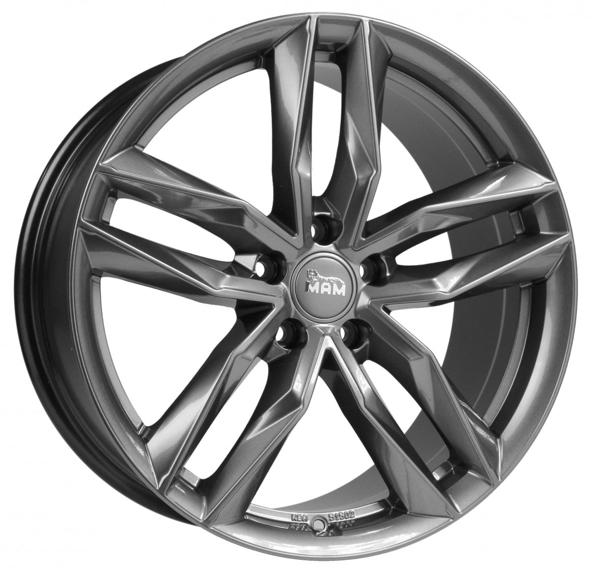 MAM RS3 palladium painted Alufelge 8x18 Zoll ET45 LK 5x112 ML66.6