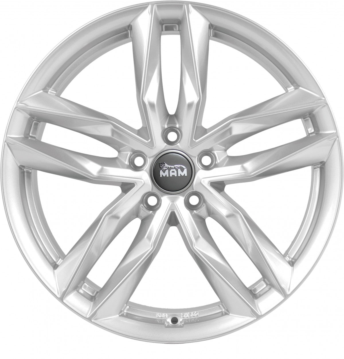 MAM RS3 silver painted Alufelge 8.5x19 Zoll ET45 LK 5x112 ML66.6 – Bild 2