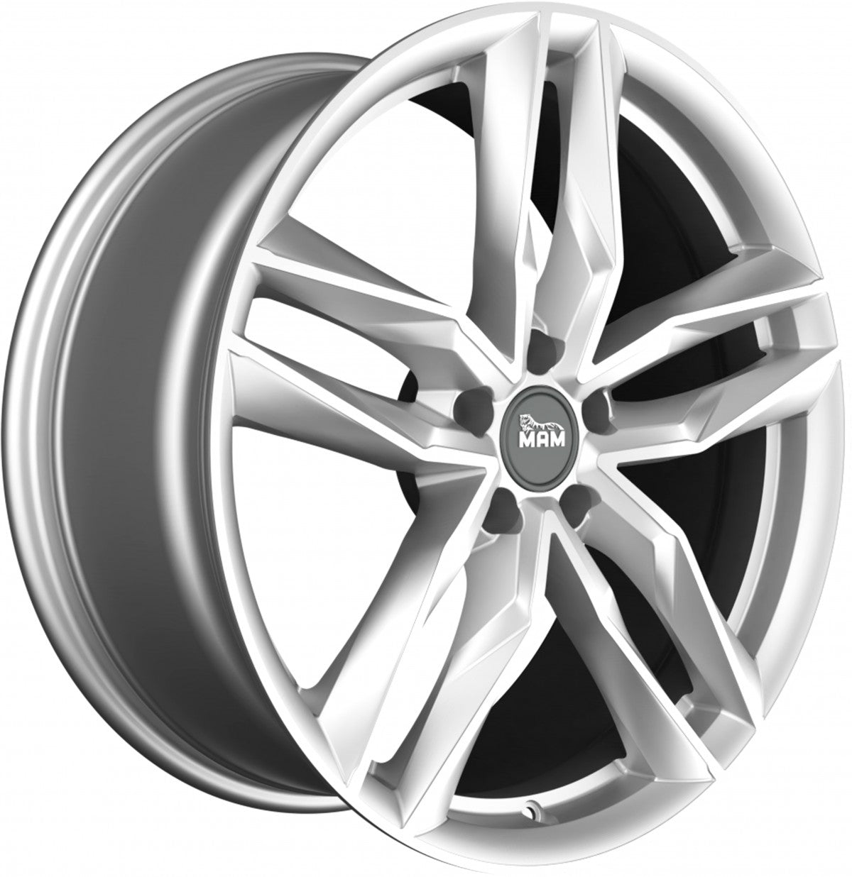 MAM RS3 silver painted Alufelge 8.5x19 Zoll ET45 LK 5x112 ML66.6 – Bild 3