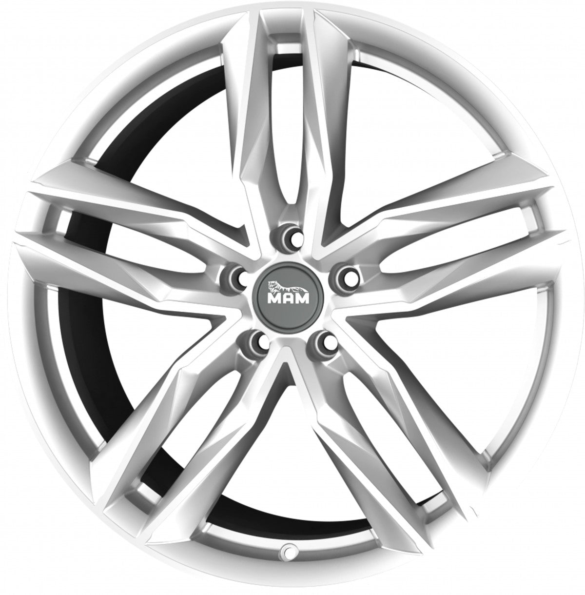 MAM RS3 silver painted Alufelge 8.5x19 Zoll ET45 LK 5x112 ML66.6 – Bild 5