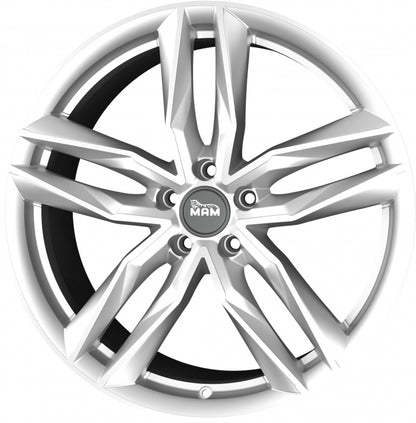 MAM RS3 silver painted Alufelge 8.5x19 Zoll ET45 LK 5x112 ML66.6 – Bild 5