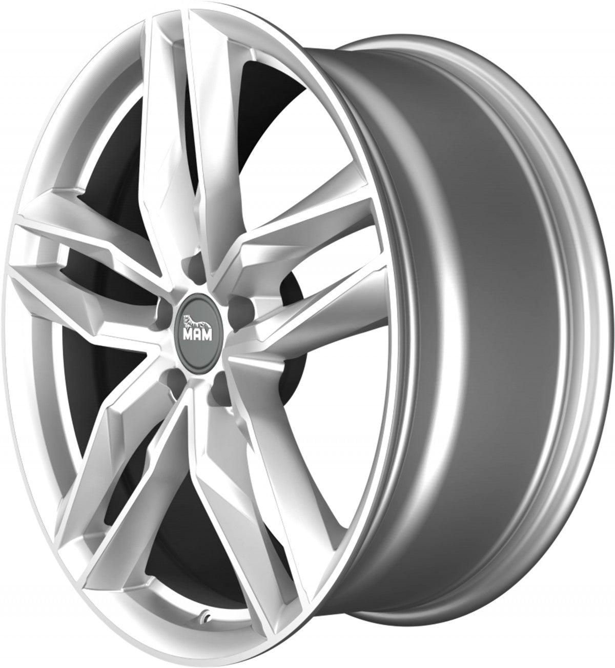 MAM RS3 silver painted Alufelge 8.5x19 Zoll ET45 LK 5x112 ML66.6 – Bild 7