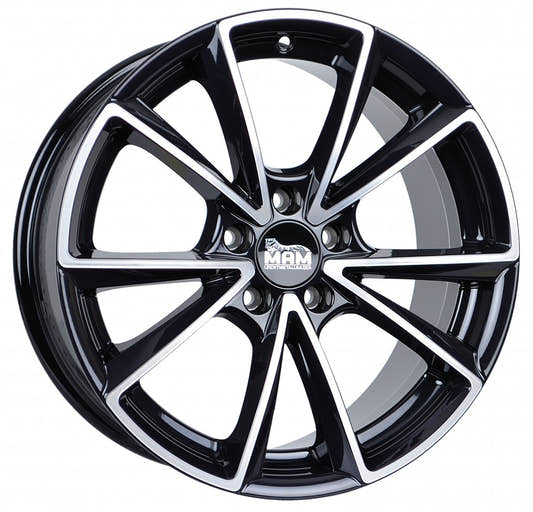 MAM A5 black front polish Alufelge 8.5x20 Zoll ET30 LK 5x112 ML66.6