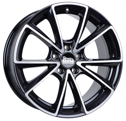 MAM A5 black front polish Alufelge 8.5x20 Zoll ET30 LK 5x112 ML66.6
