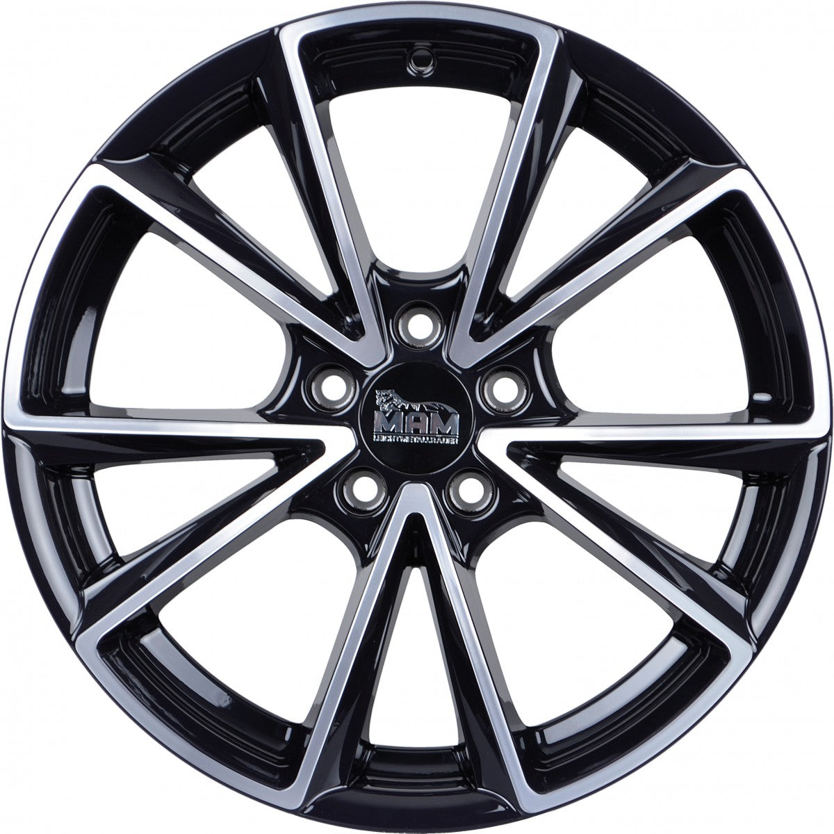 MAM A5 black front polish Alufelge 8.5x20 Zoll ET30 LK 5x112 ML66.6 – Bild 2