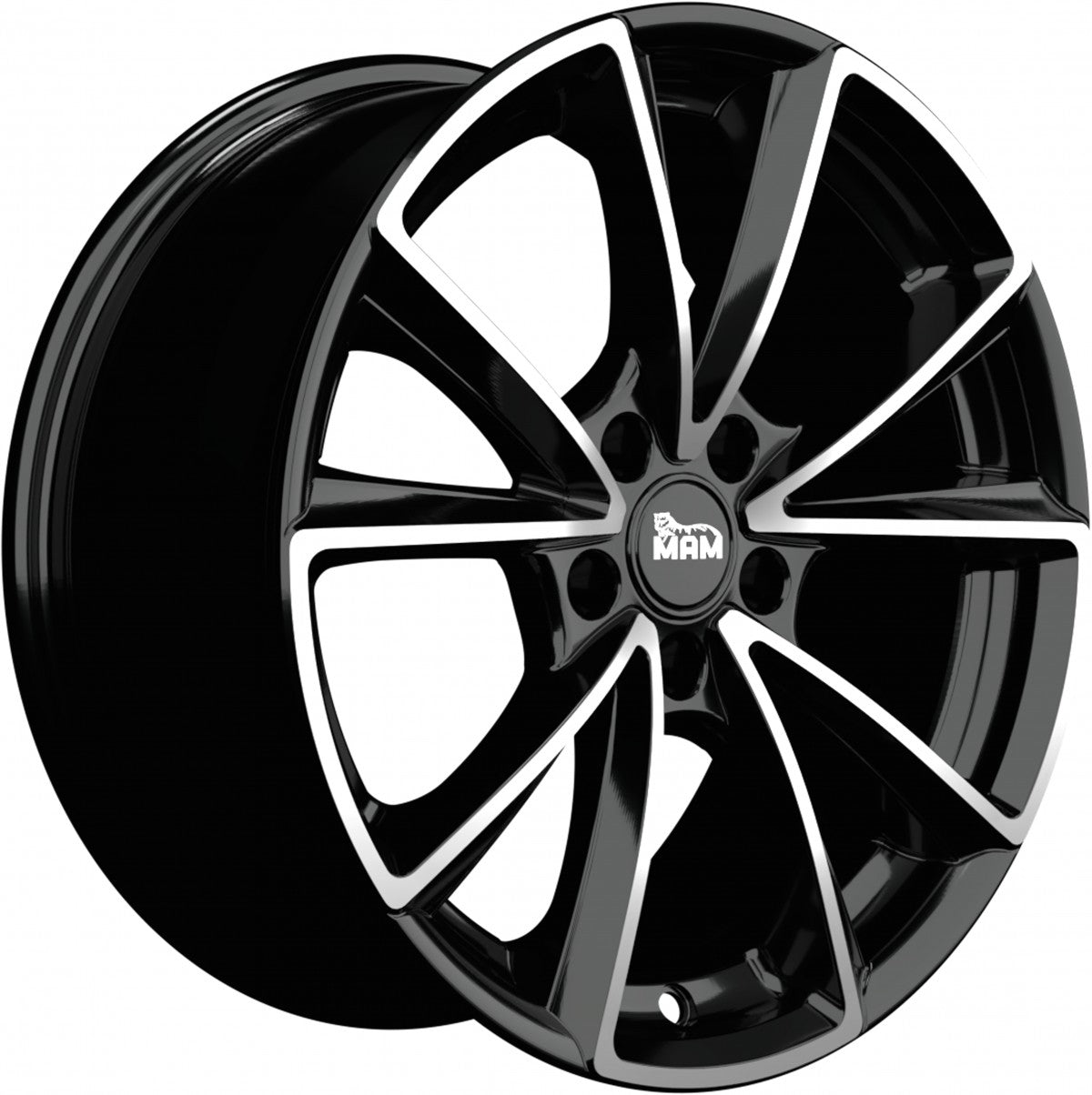 MAM A5 black front polish Alufelge 8.5x20 Zoll ET30 LK 5x112 ML66.6 – Bild 3
