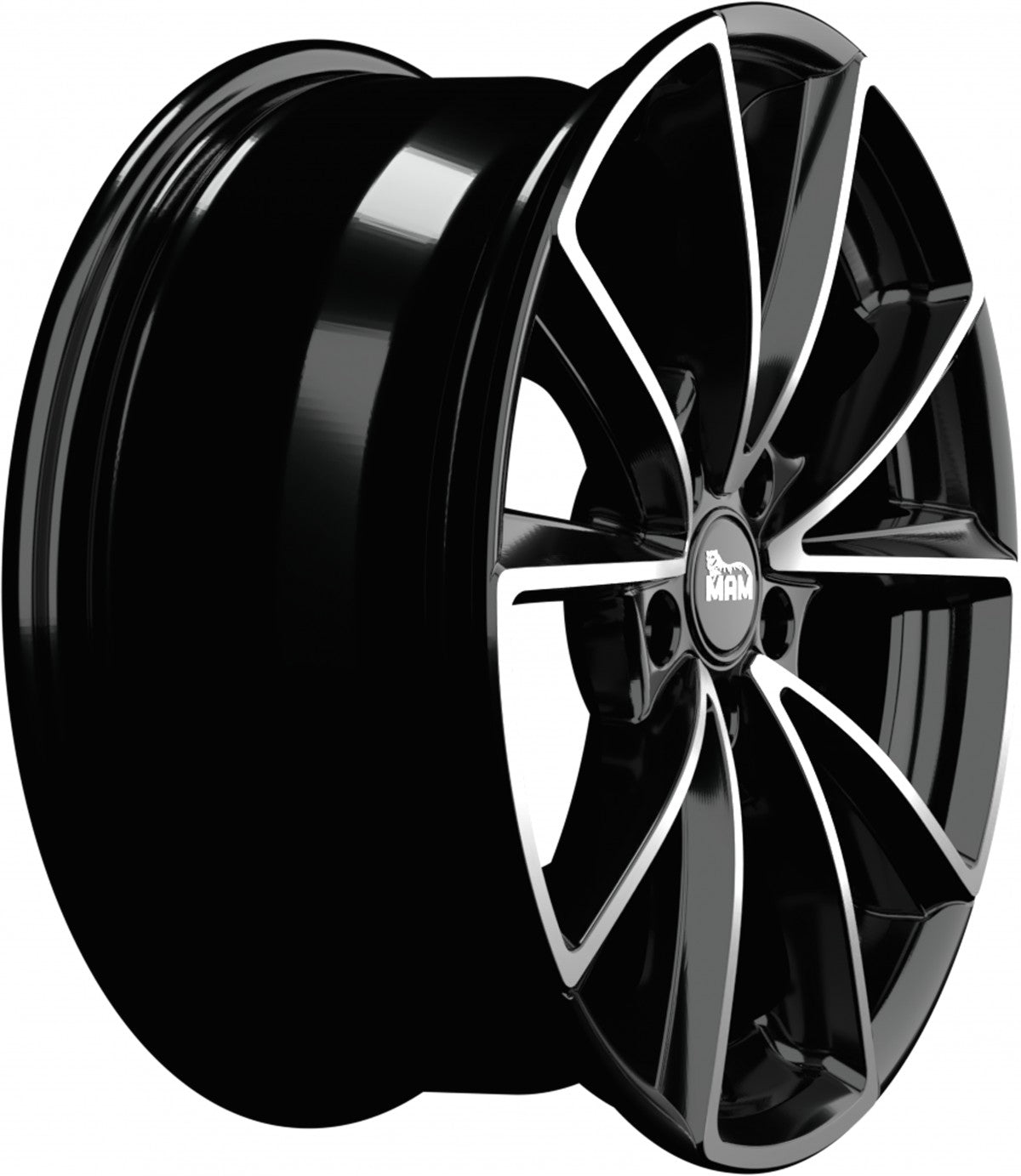 MAM A5 black front polish Alufelge 8.5x20 Zoll ET30 LK 5x112 ML66.6 – Bild 4