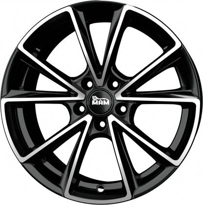 MAM A5 black front polish Alufelge 8.5x20 Zoll ET30 LK 5x112 ML66.6 – Bild 5