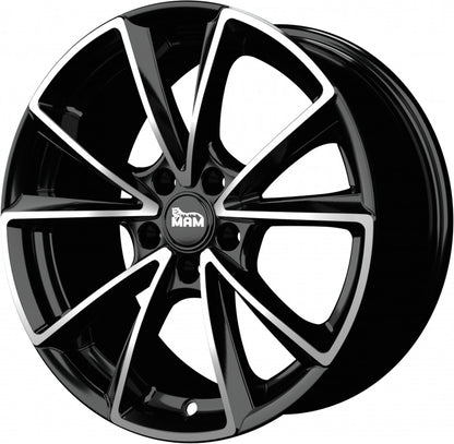 MAM A5 black front polish Alufelge 8.5x20 Zoll ET30 LK 5x112 ML66.6 – Bild 6