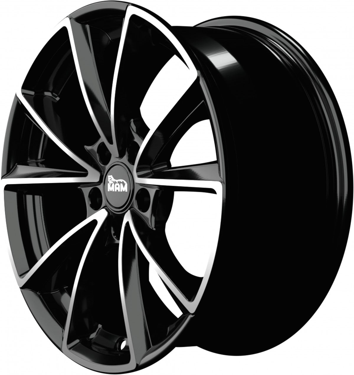 MAM A5 black front polish Alufelge 8.5x20 Zoll ET30 LK 5x112 ML66.6 – Bild 7