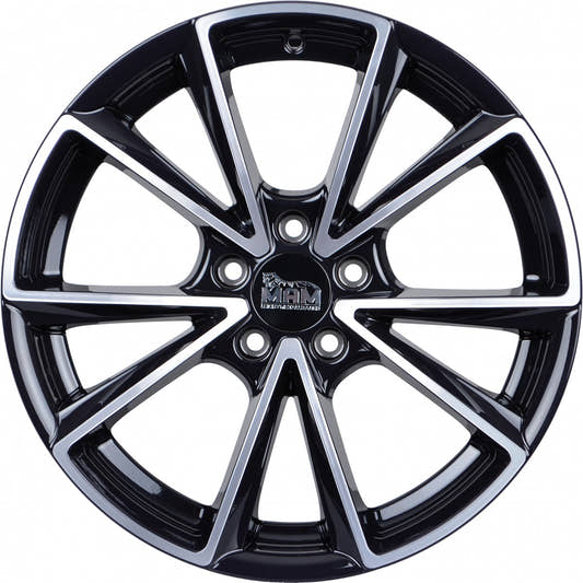 MAM A5 black front polish Alufelge 8.5x20 Zoll ET45 LK 5x112 ML66.6 – Bild 2
