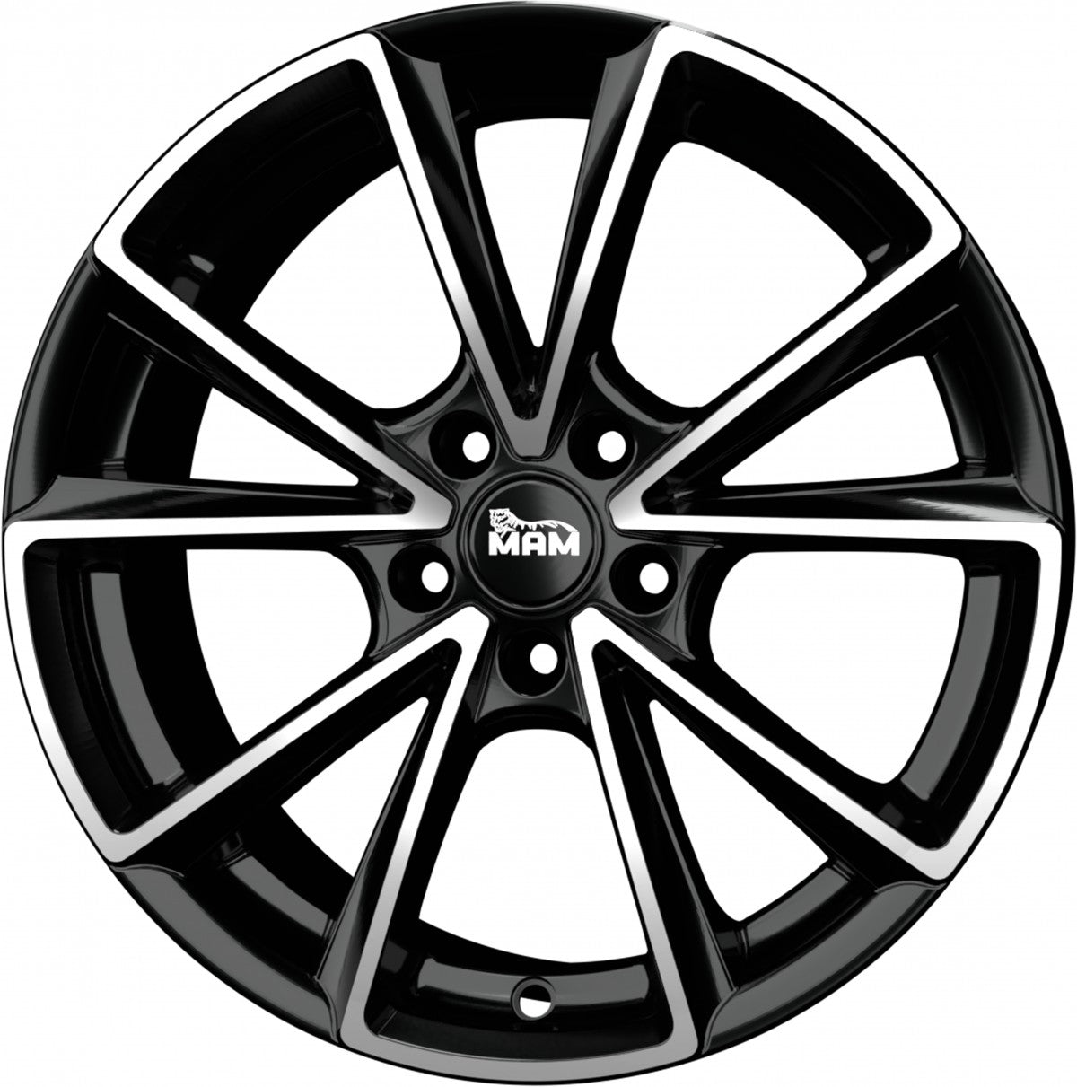MAM A5 black front polish Alufelge 8.5x20 Zoll ET45 LK 5x112 ML66.6 – Bild 5