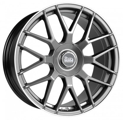 MAM GT1 palladium lip polish Alufelge 8.5x20 Zoll ET30 LK 5x112 ML66.6