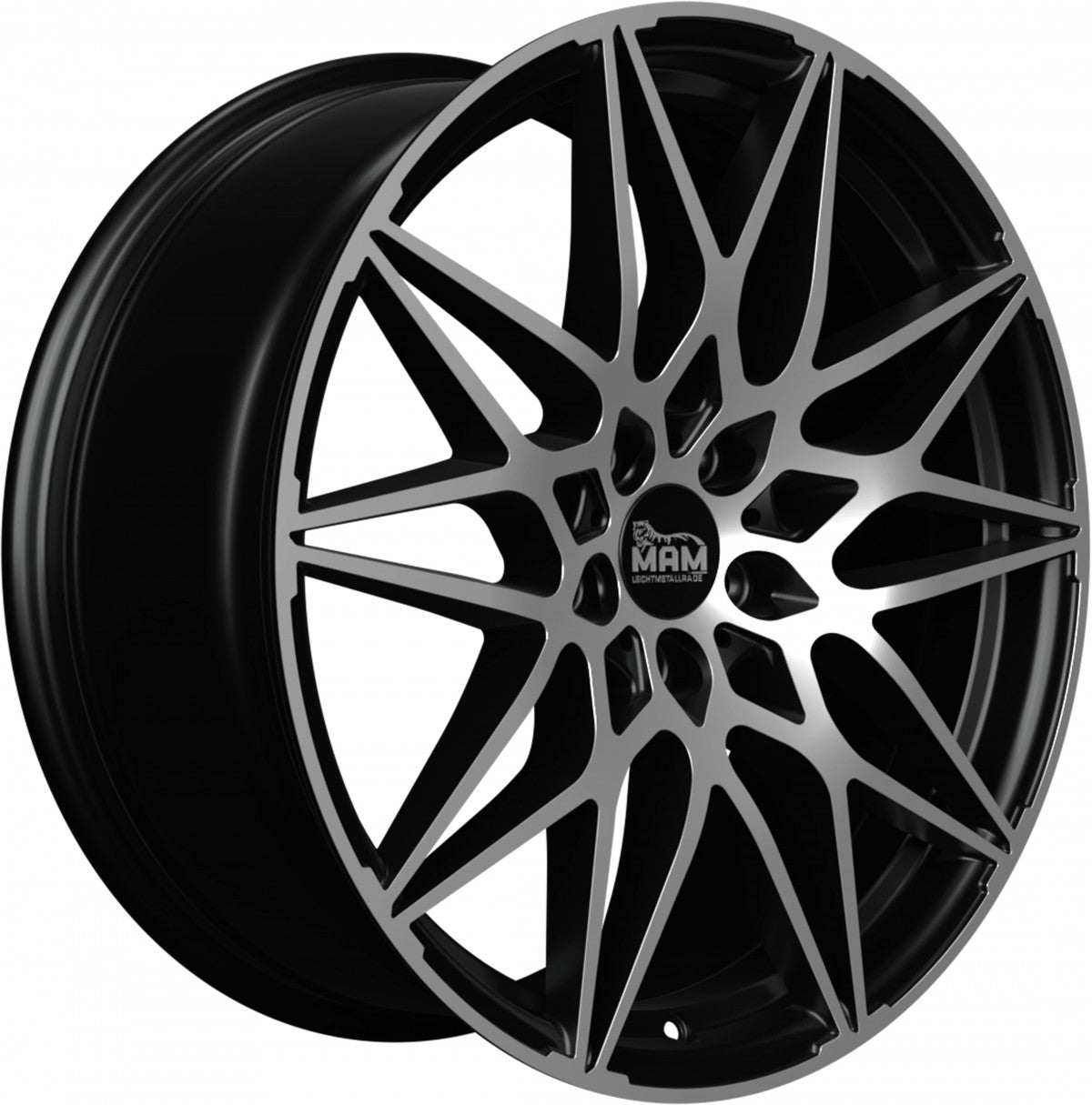 MAM B2 black front polish Alufelge 8.5x19 Zoll ET45 LK 5x112 ML72.6 – Bild 3