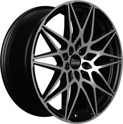 MAM B2 black front polish Alufelge 8.5x19 Zoll ET45 LK 5x112 ML72.6 – Bild 3