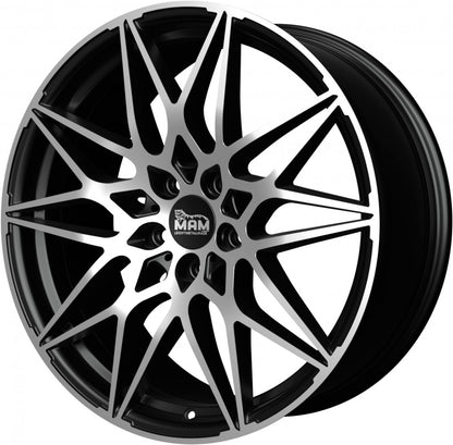 MAM B2 black front polish Alufelge 8.5x19 Zoll ET45 LK 5x112 ML72.6 – Bild 6