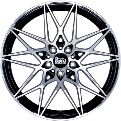MAM B2 black front polish Alufelge 8.5x19 Zoll ET35 LK 5x120 ML72.6 – Bild 2