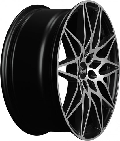 MAM B2 black front polish Alufelge 8.5x19 Zoll ET35 LK 5x120 ML72.6 – Bild 4