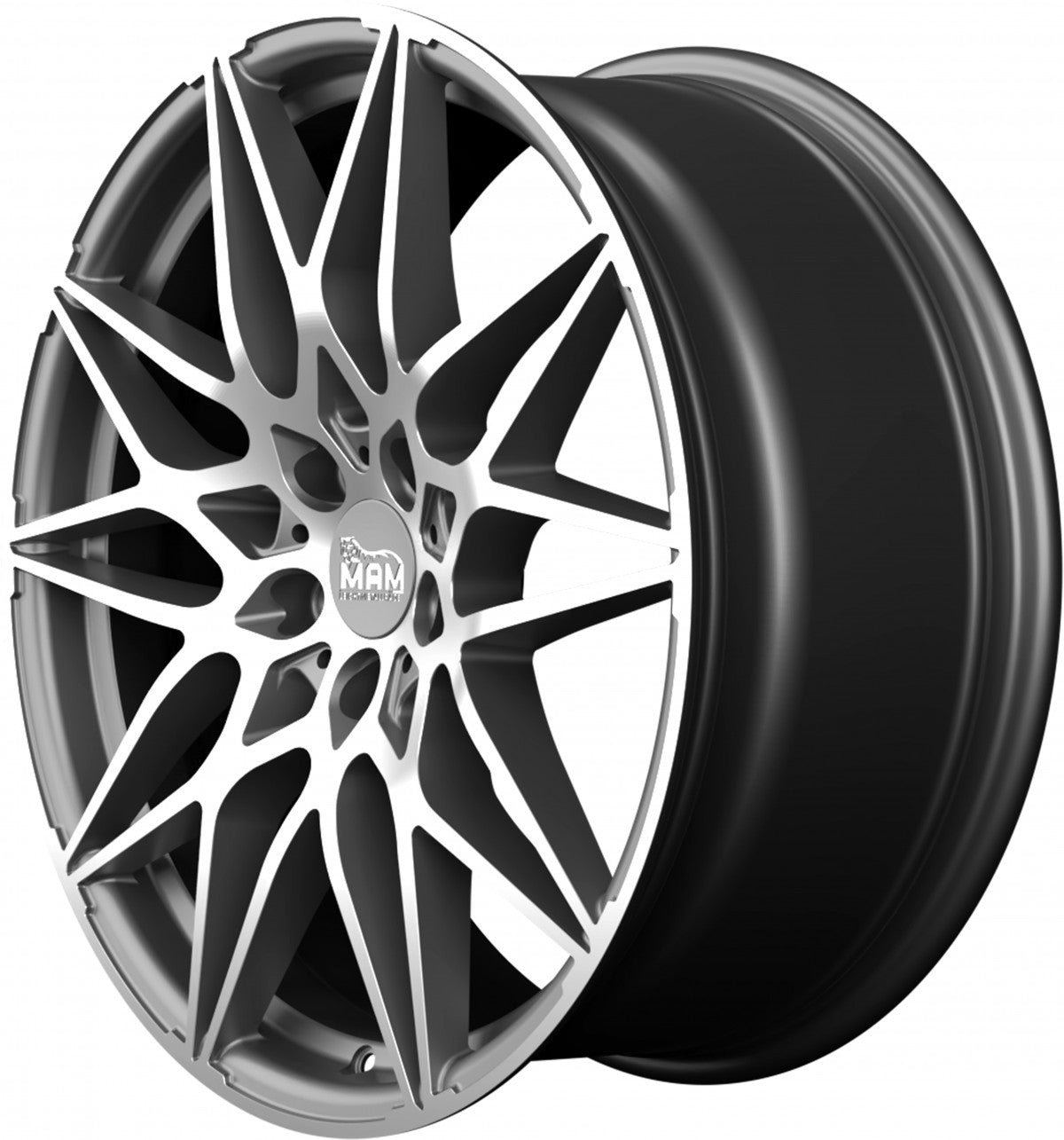 MAM B2 palladium front polish Alufelge 8x18 Zoll ET30 LK 5x112 ML72.6 – Bild 7