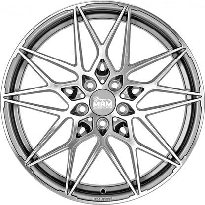 MAM B2 palladium front polish Alufelge 8x18 Zoll ET45 LK 5x112 ML72.6 – Bild 2
