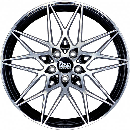 MAM B2 black front polish Alufelge 8.5x20 Zoll ET45 LK 5x112 ML72.6 – Bild 2