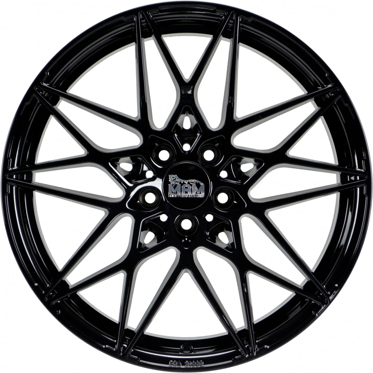 MAM B2 black painted Alufelge 8.5x20 Zoll ET45 LK 5x112 ML72.6 – Bild 2