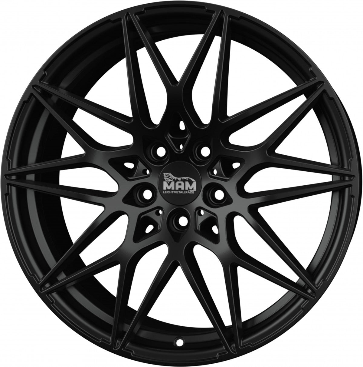 MAM B2 black painted Alufelge 8.5x20 Zoll ET35 LK 5x120 ML72.6 – Bild 5