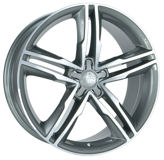 MAM A1 palladium front polish Alufelge 8x19 Zoll ET30 LK 5x112 ML66.5